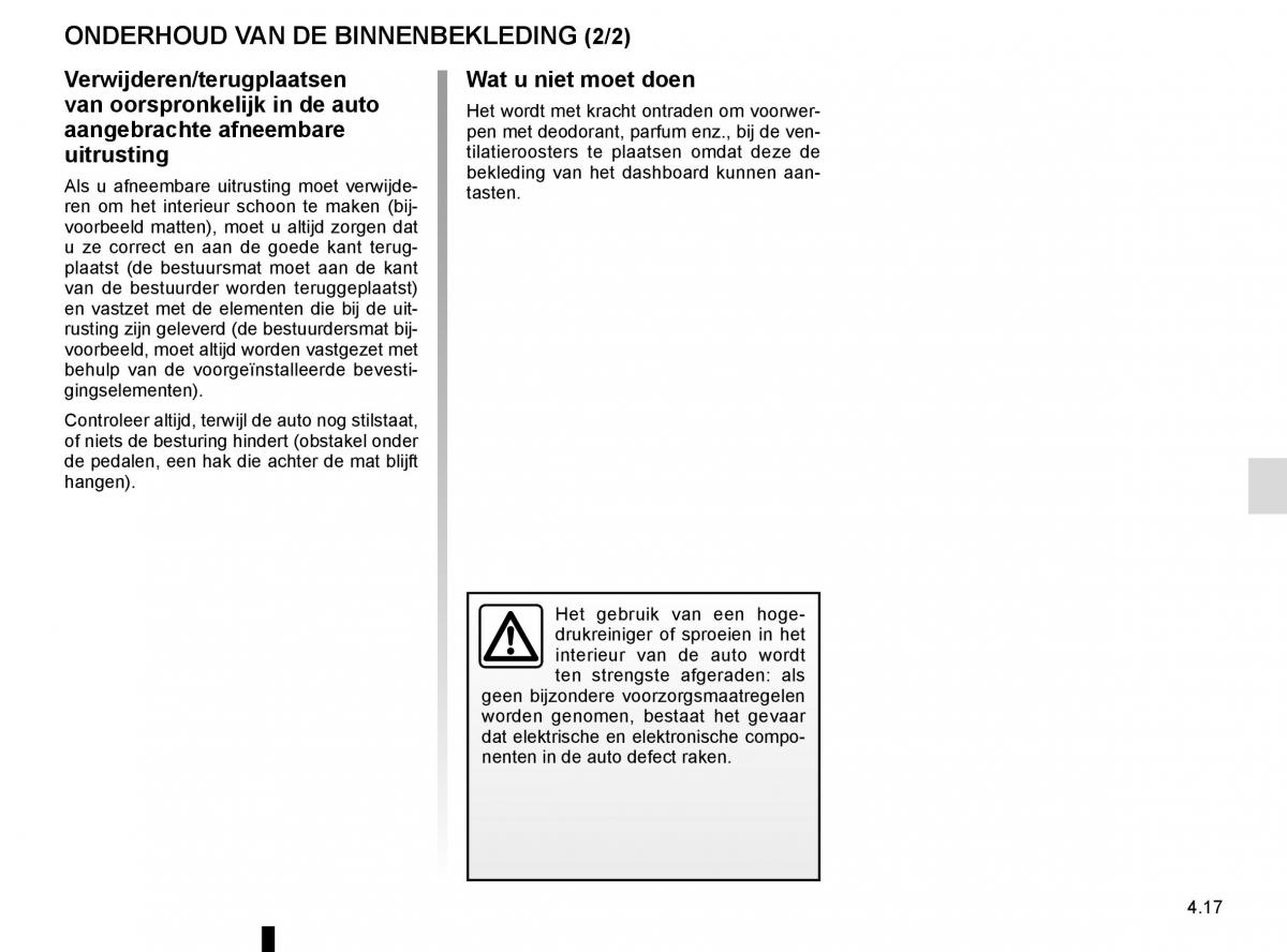 Renault Kadjar owners manual handleiding / page 231