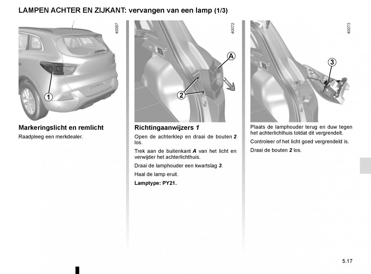 Renault Kadjar owners manual handleiding / page 249