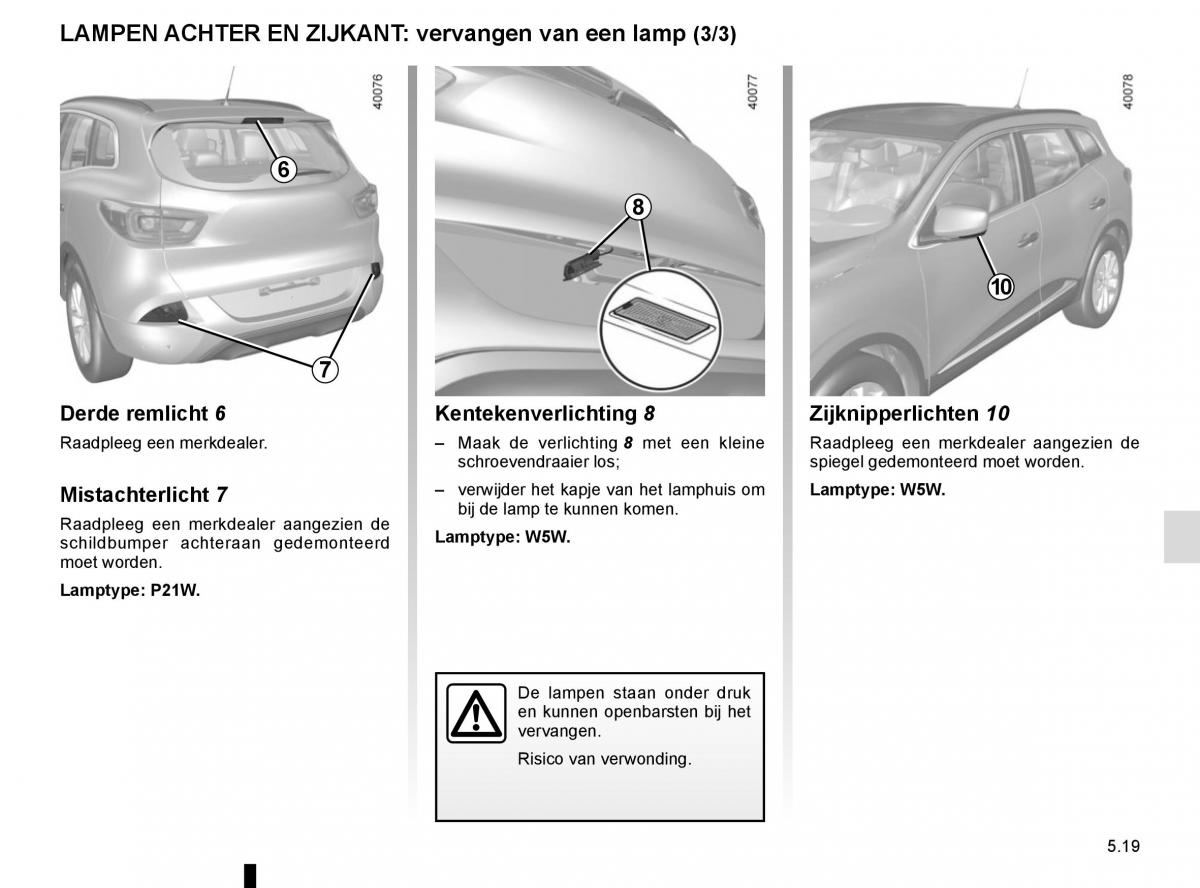 Renault Kadjar owners manual handleiding / page 251