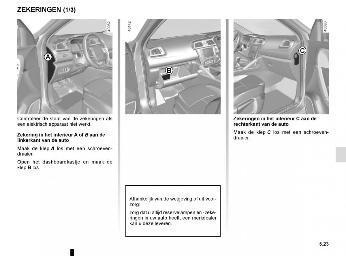 Renault Kadjar owners manual handleiding / page 255