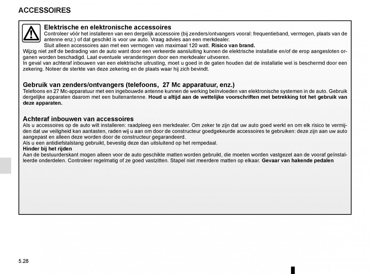 Renault Kadjar owners manual handleiding / page 260