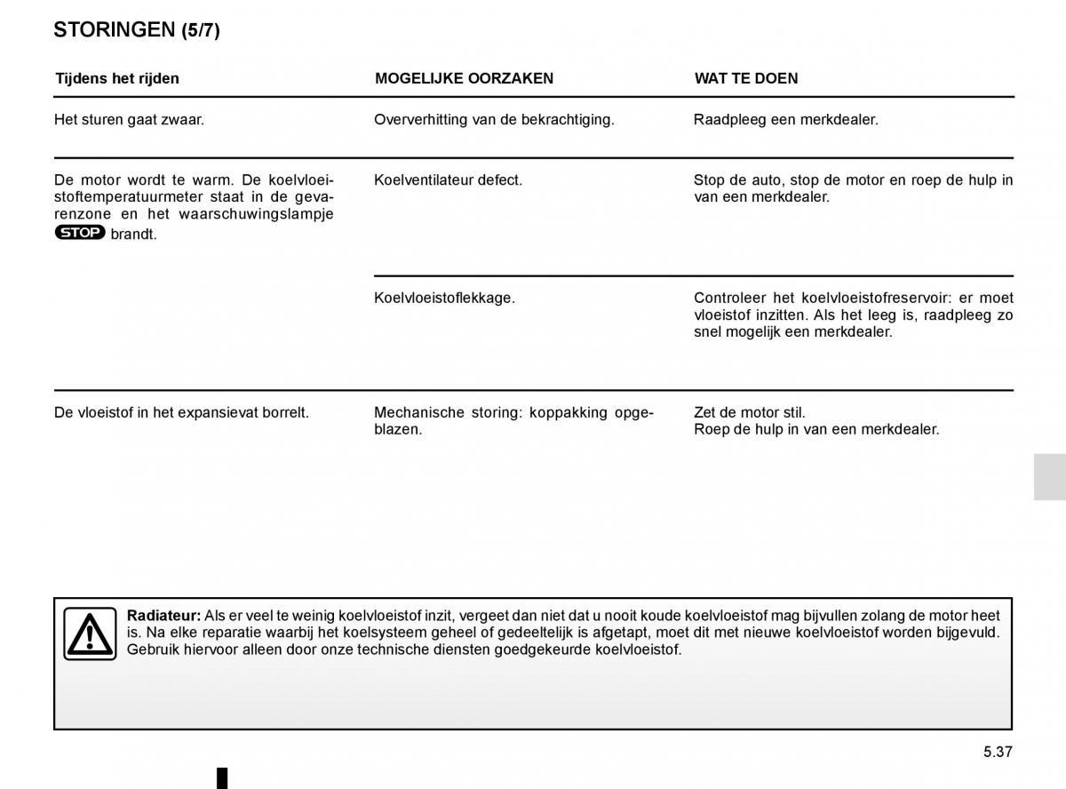 Renault Kadjar owners manual handleiding / page 269