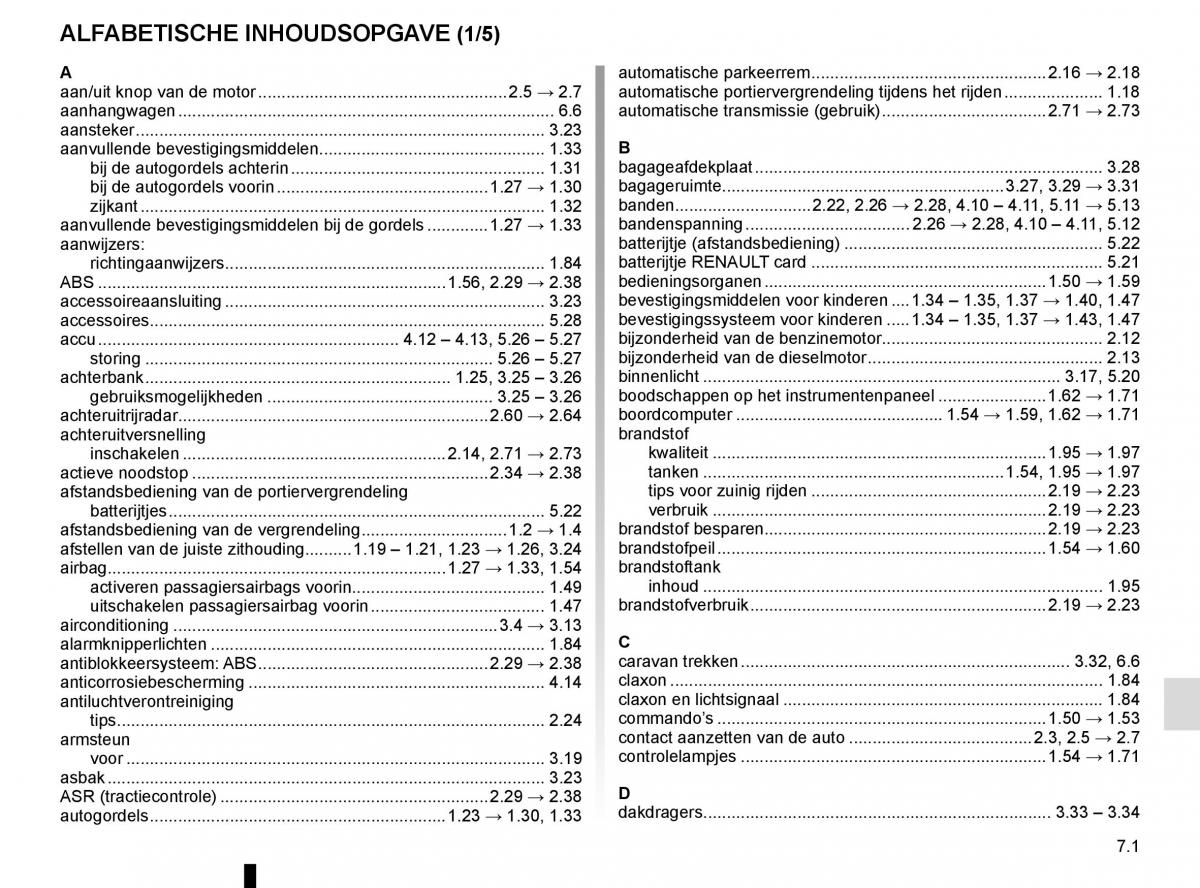 Renault Kadjar owners manual handleiding / page 291