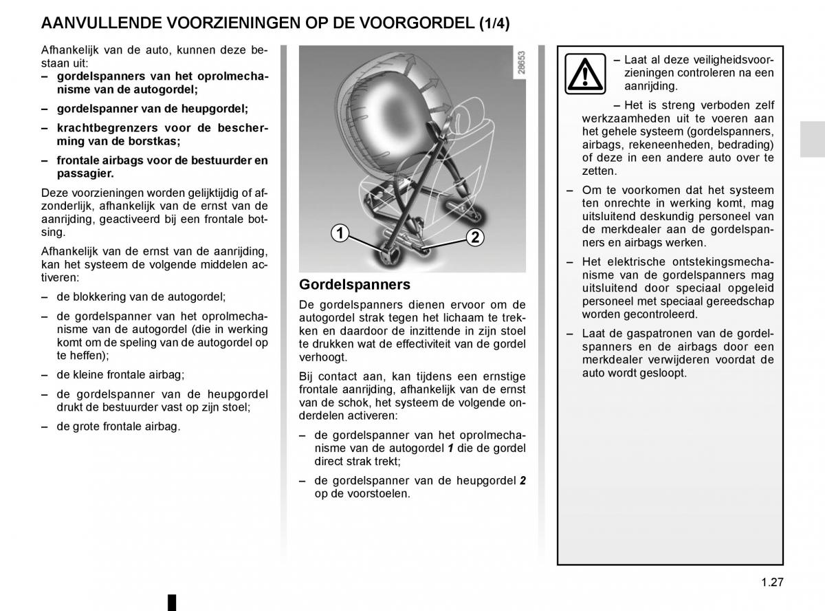 Renault Kadjar owners manual handleiding / page 33