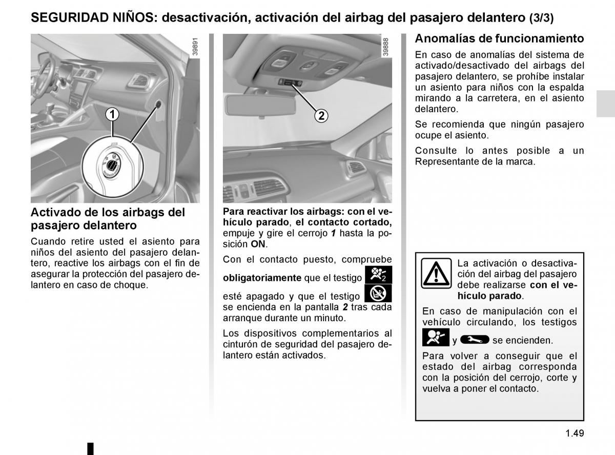 Renault Kadjar owners manual manual del propietario / page 55