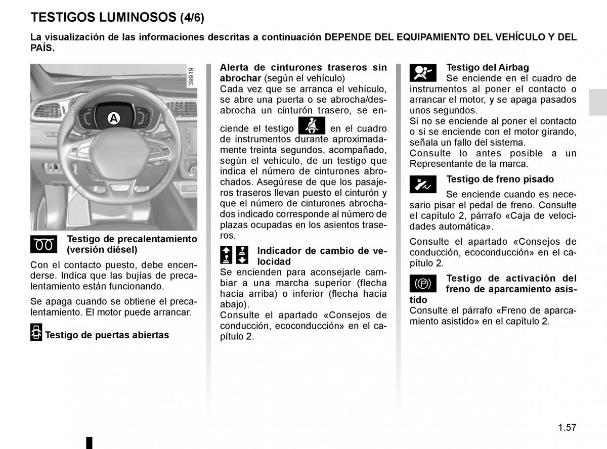 Renault Kadjar owners manual manual del propietario / page 63