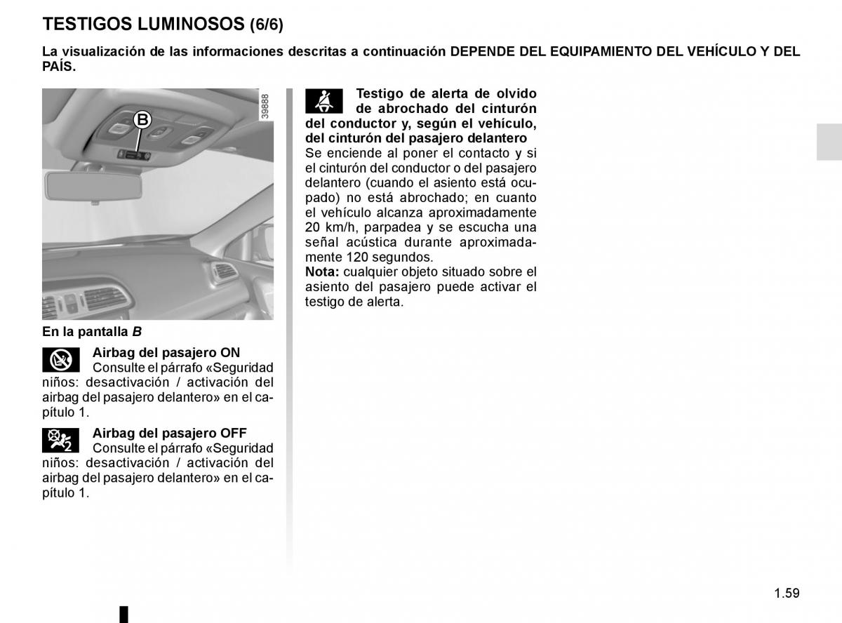 Renault Kadjar owners manual manual del propietario / page 65