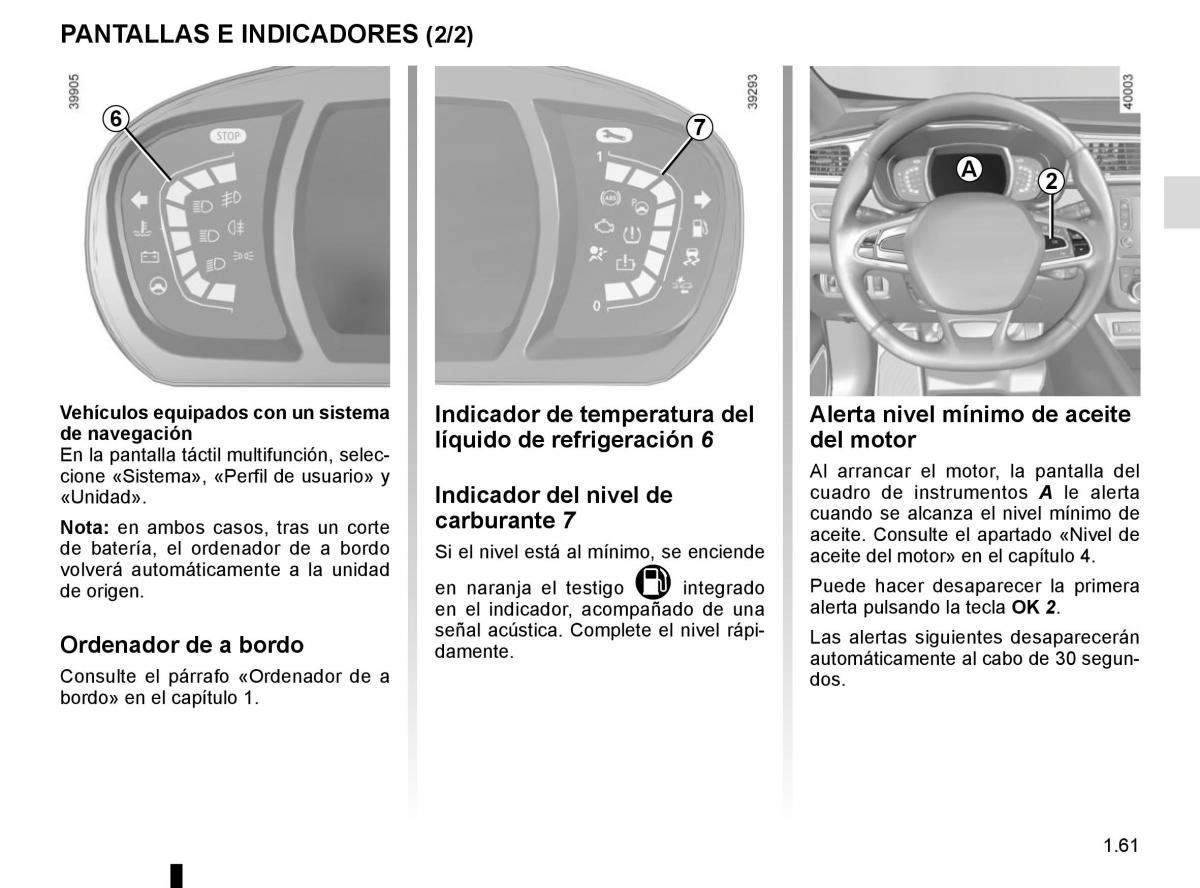 Renault Kadjar owners manual manual del propietario / page 67