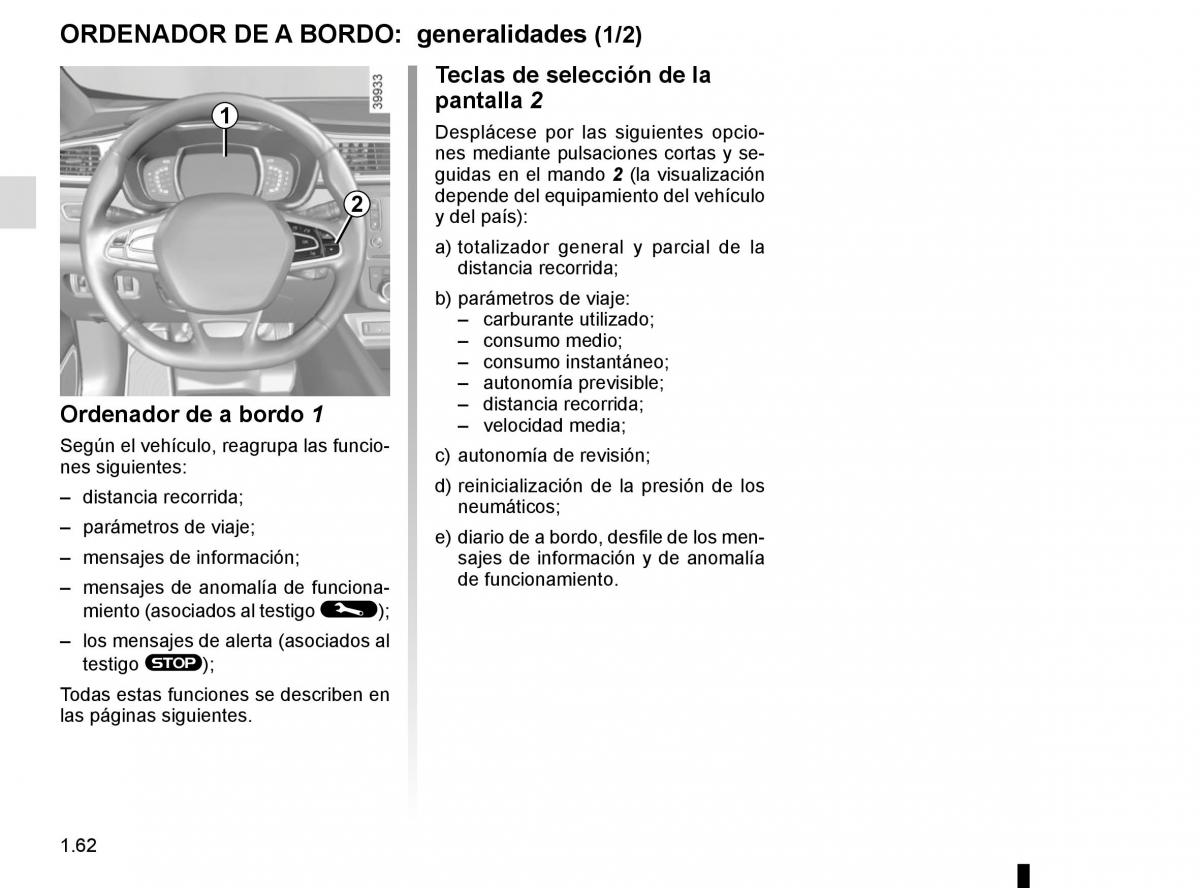 Renault Kadjar owners manual manual del propietario / page 68