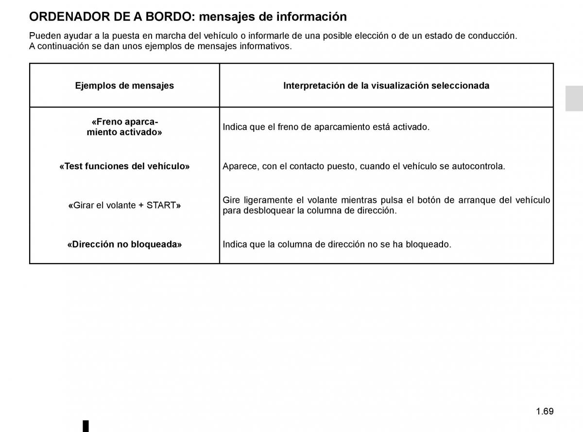 Renault Kadjar owners manual manual del propietario / page 75