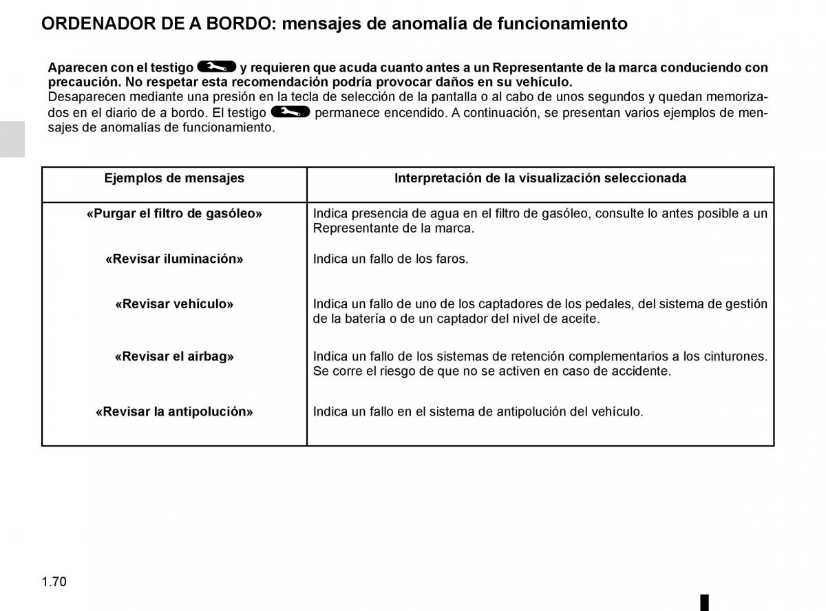 Renault Kadjar owners manual manual del propietario / page 76