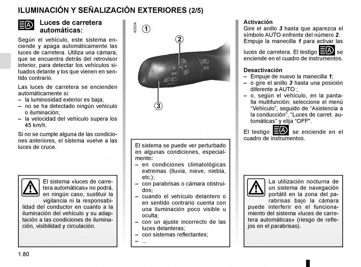 Renault Kadjar owners manual manual del propietario / page 86