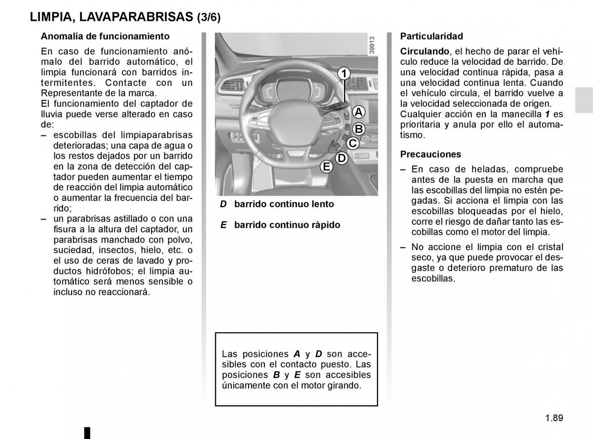 Renault Kadjar owners manual manual del propietario / page 95