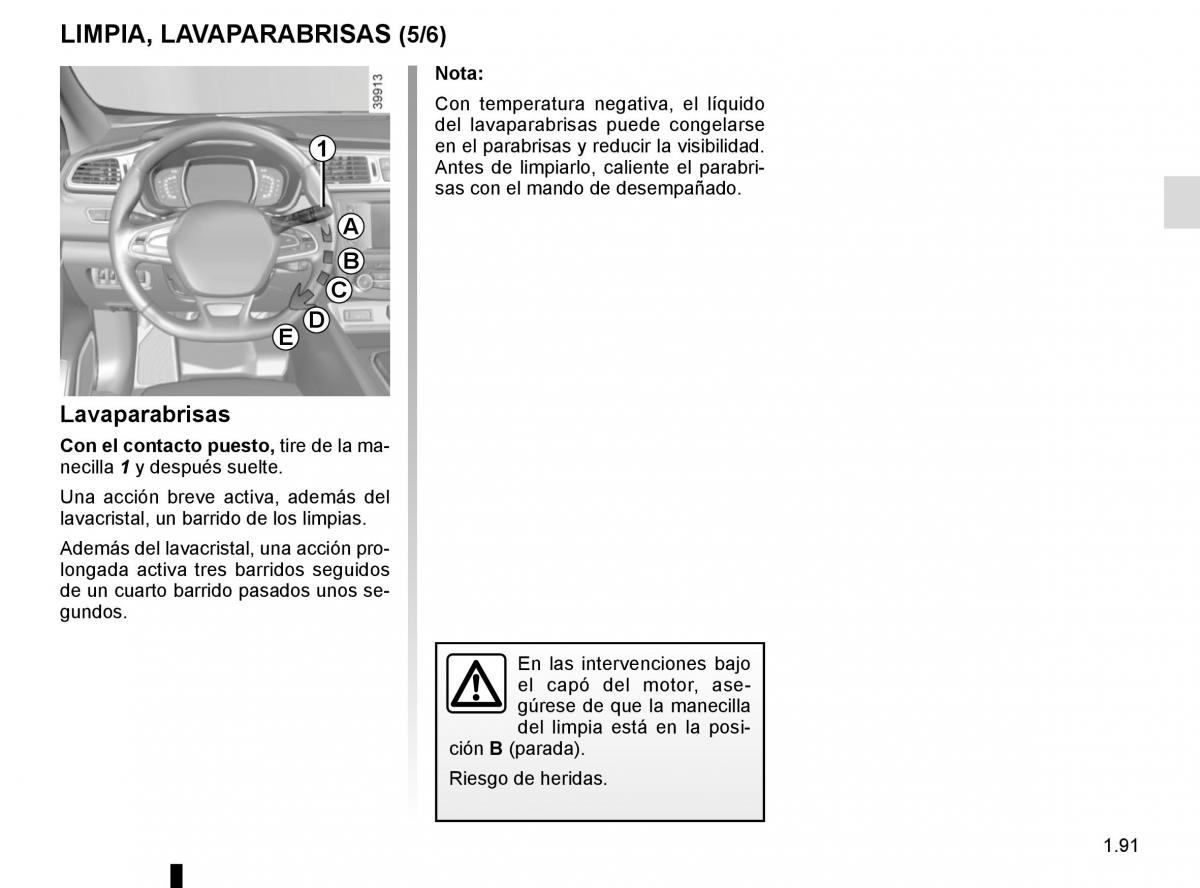 Renault Kadjar owners manual manual del propietario / page 97