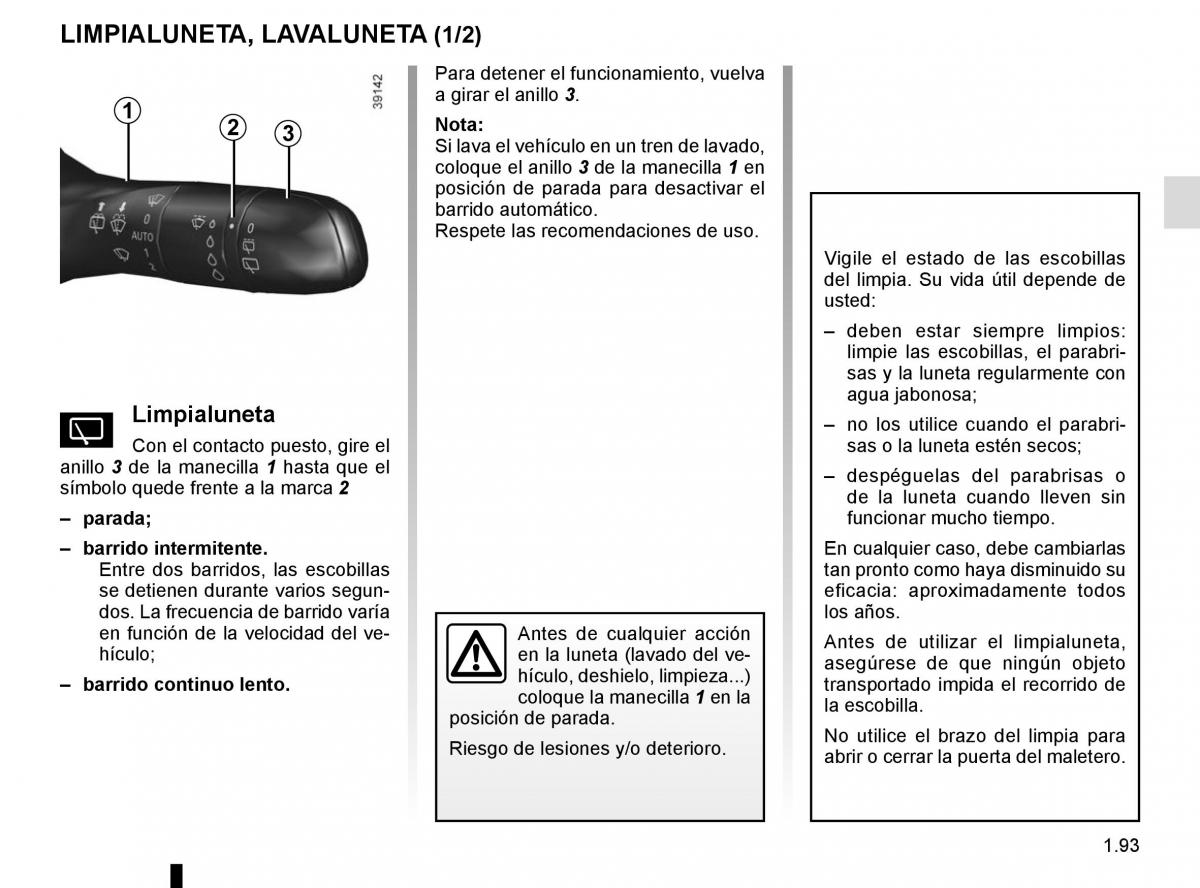 Renault Kadjar owners manual manual del propietario / page 99