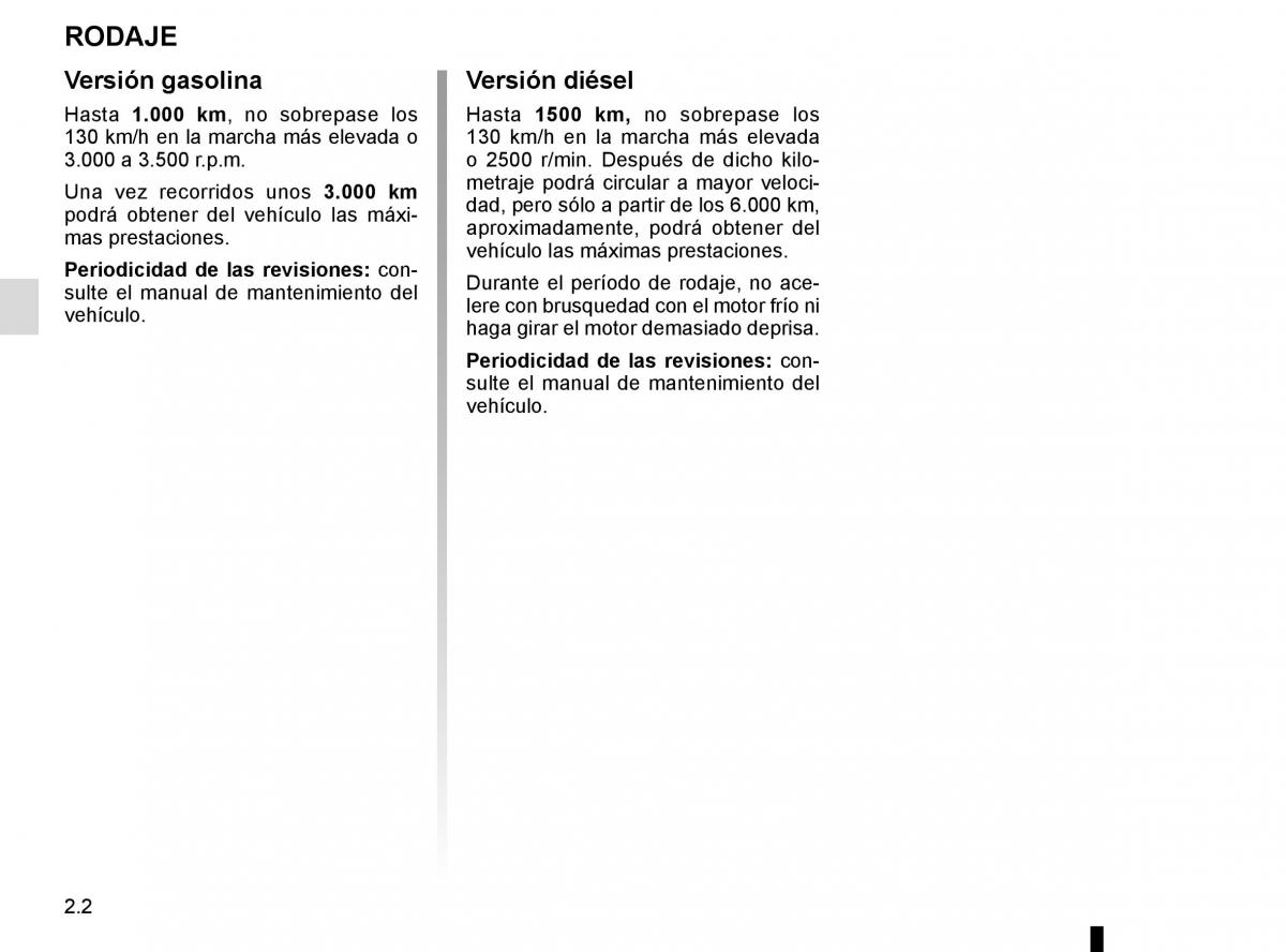 Renault Kadjar owners manual manual del propietario / page 106