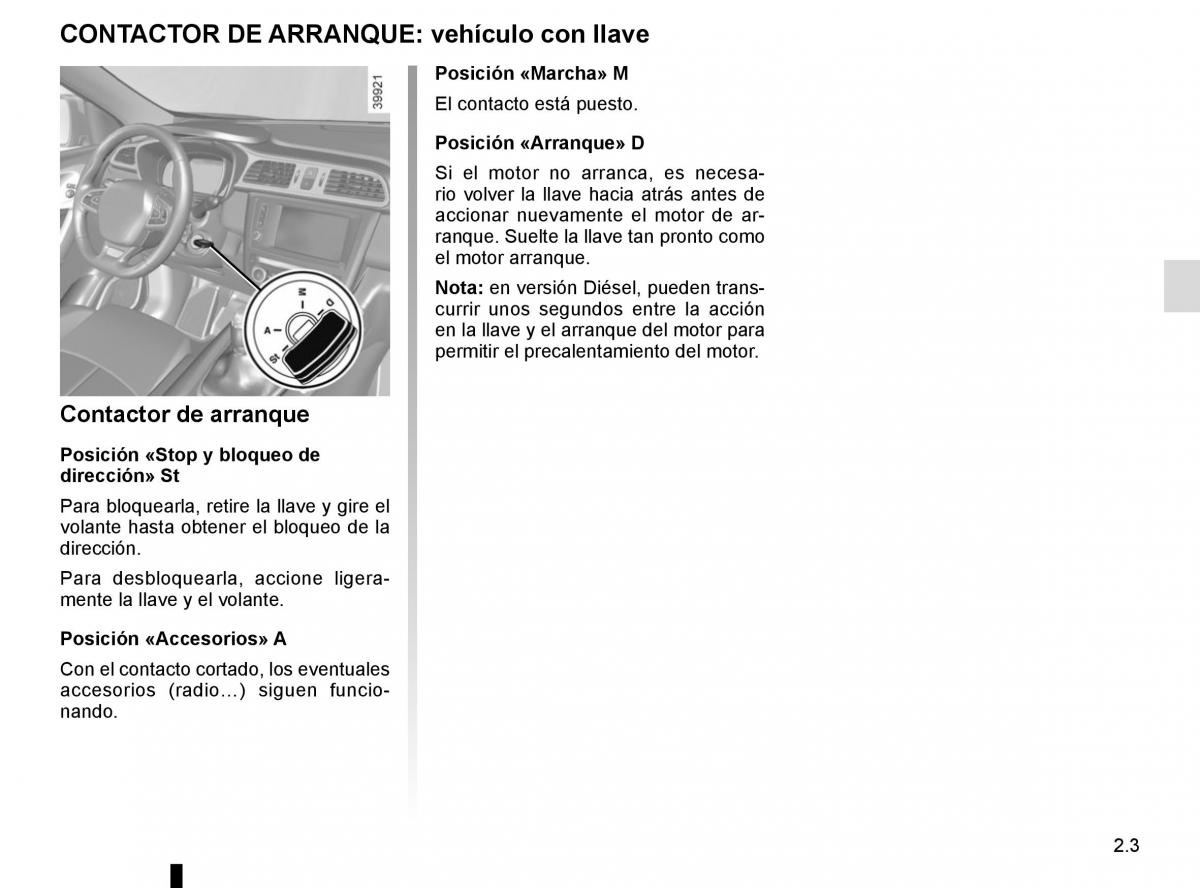 Renault Kadjar owners manual manual del propietario / page 107