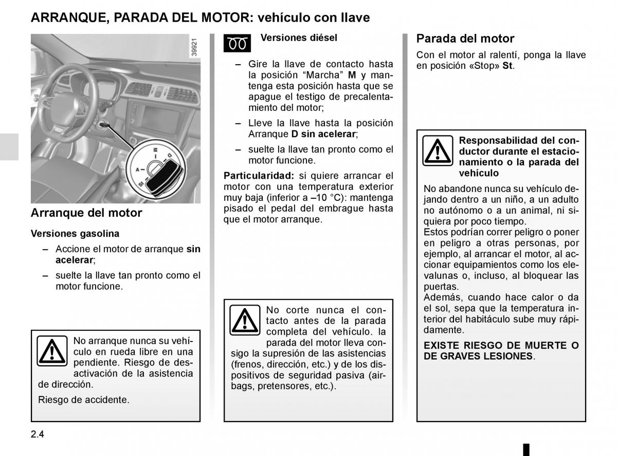 Renault Kadjar owners manual manual del propietario / page 108