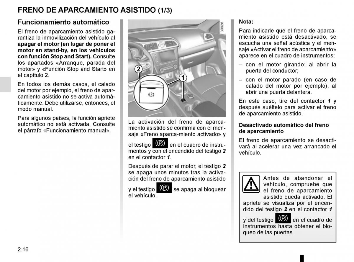 Renault Kadjar owners manual manual del propietario / page 120