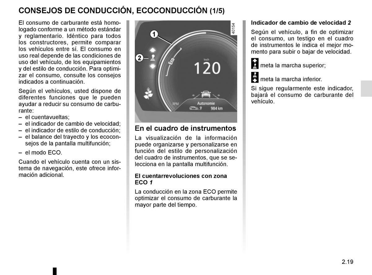 Renault Kadjar owners manual manual del propietario / page 123