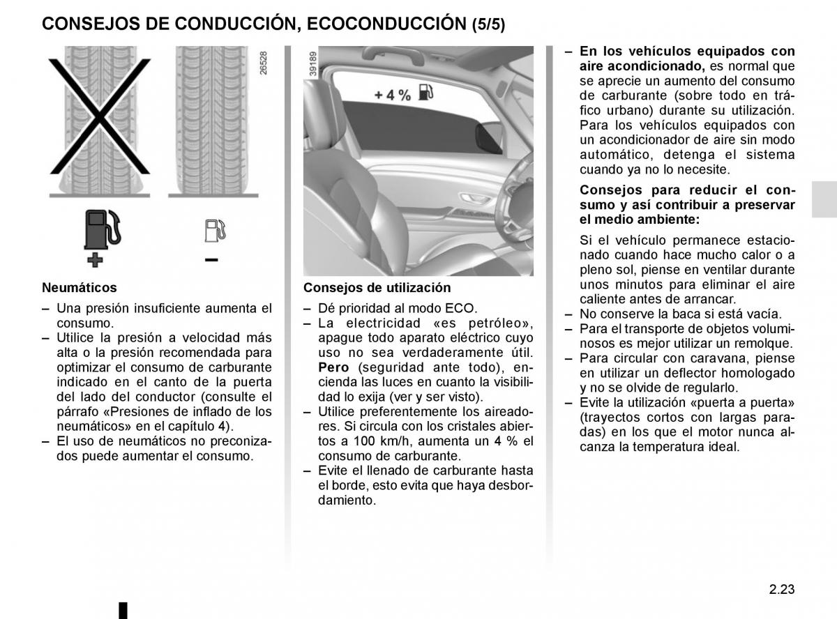 Renault Kadjar owners manual manual del propietario / page 127