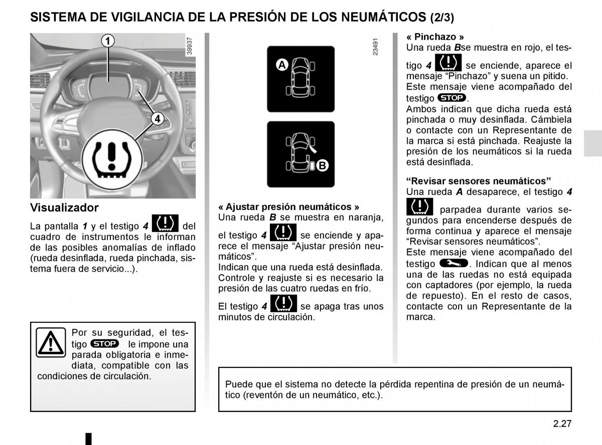 Renault Kadjar owners manual manual del propietario / page 131