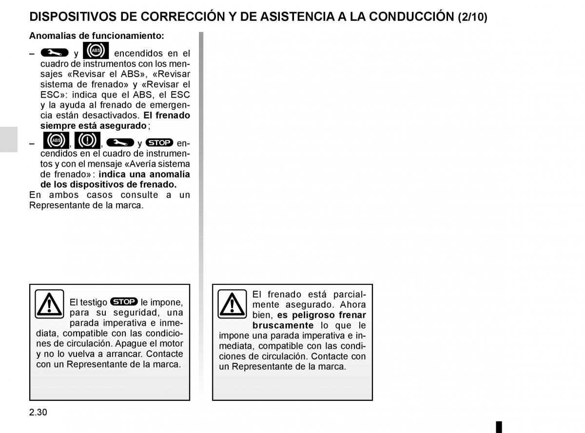 Renault Kadjar owners manual manual del propietario / page 134