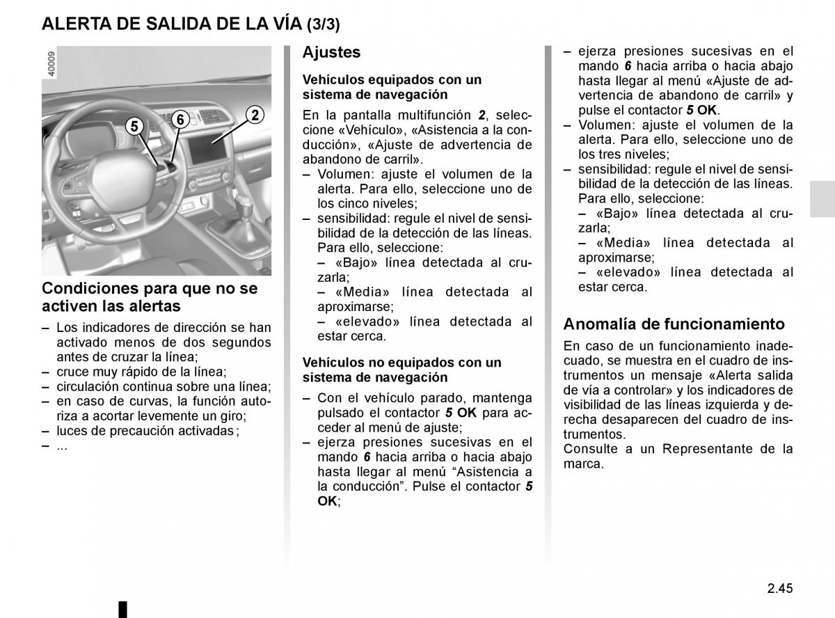 Renault Kadjar owners manual manual del propietario / page 149