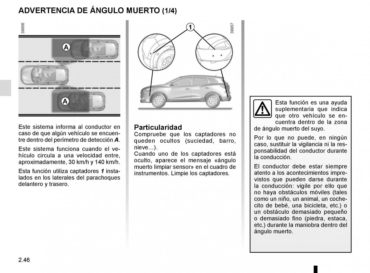 Renault Kadjar owners manual manual del propietario / page 150