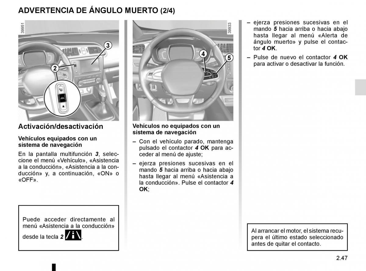 Renault Kadjar owners manual manual del propietario / page 151