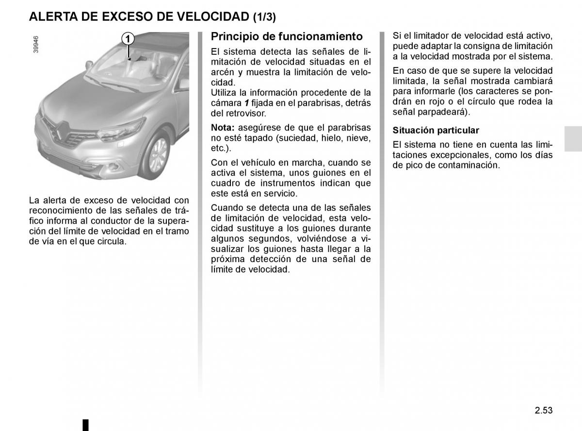 Renault Kadjar owners manual manual del propietario / page 157