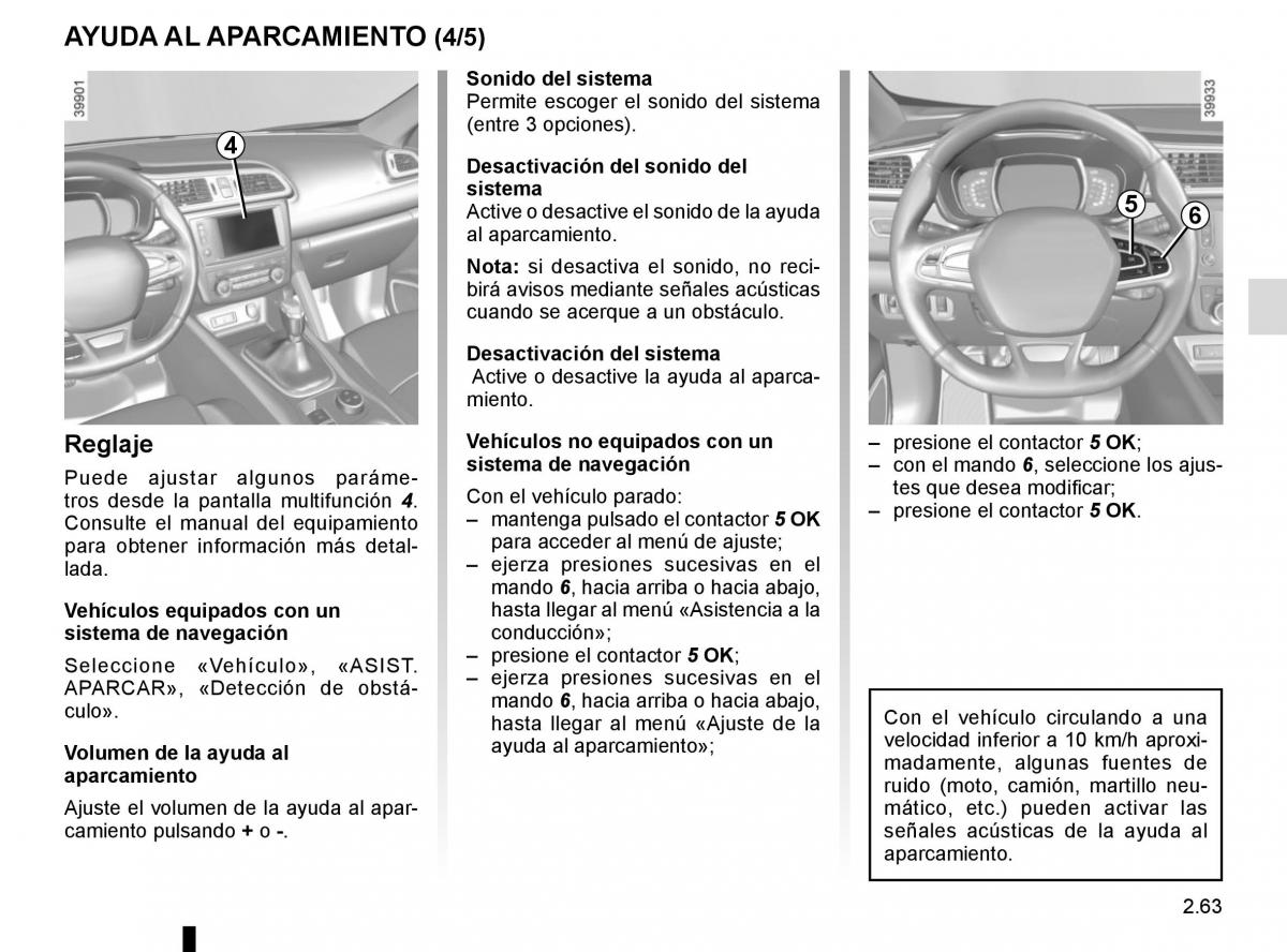 Renault Kadjar owners manual manual del propietario / page 167