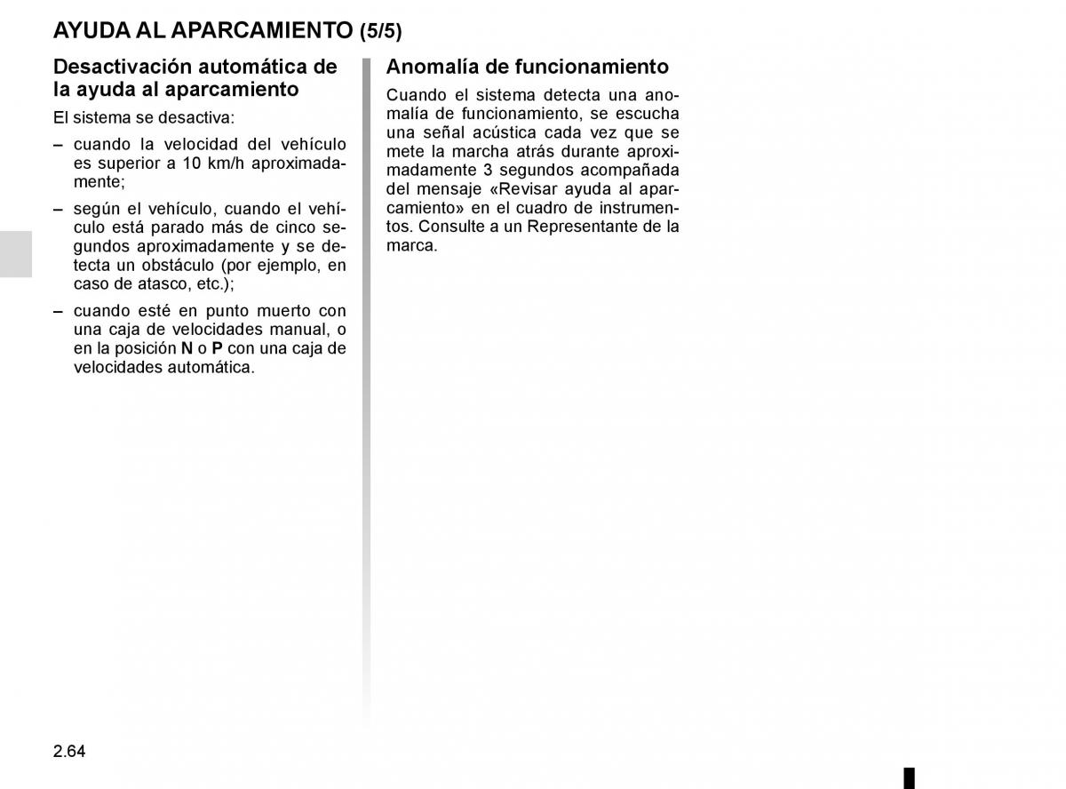 Renault Kadjar owners manual manual del propietario / page 168