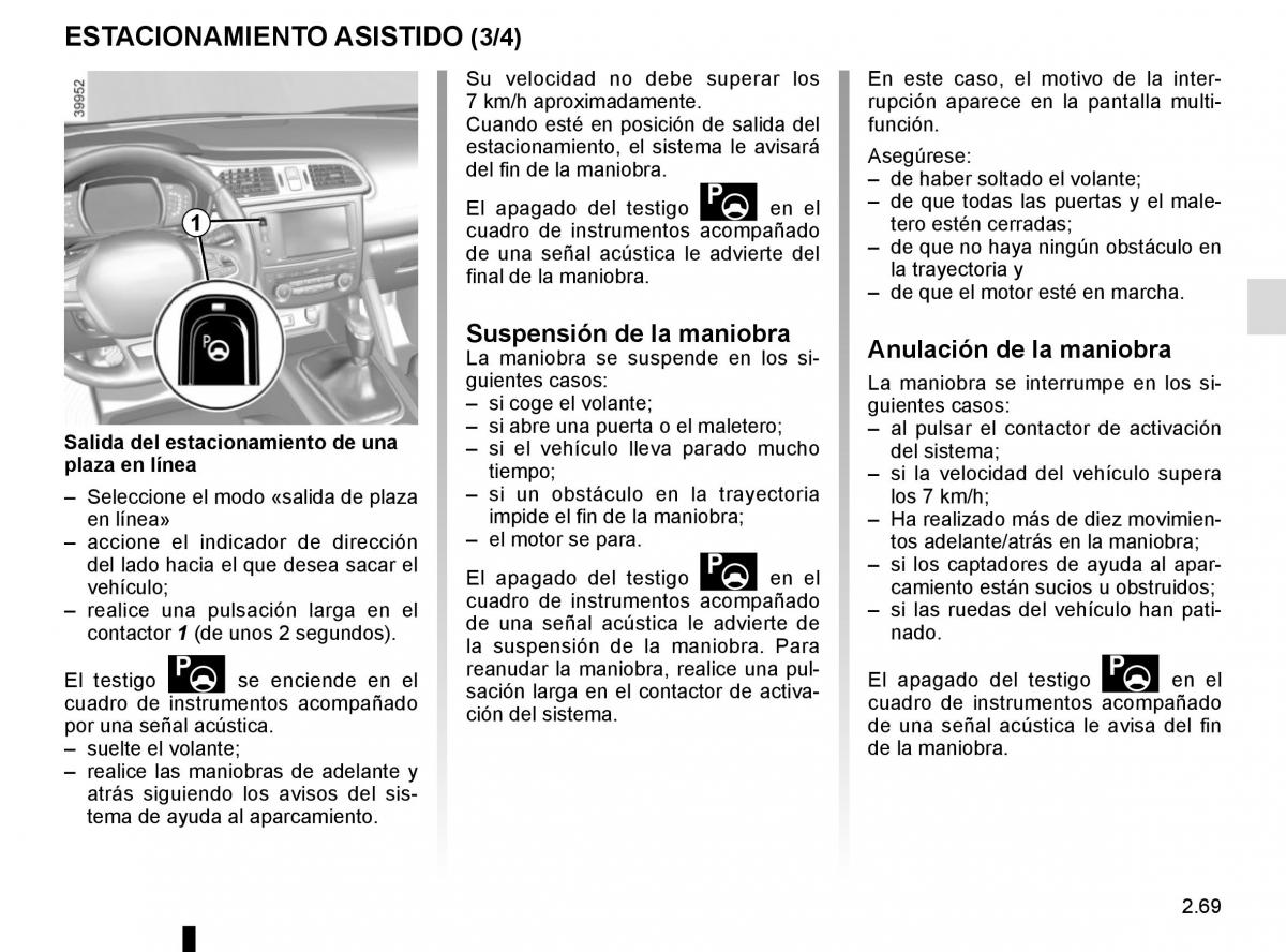 Renault Kadjar owners manual manual del propietario / page 173