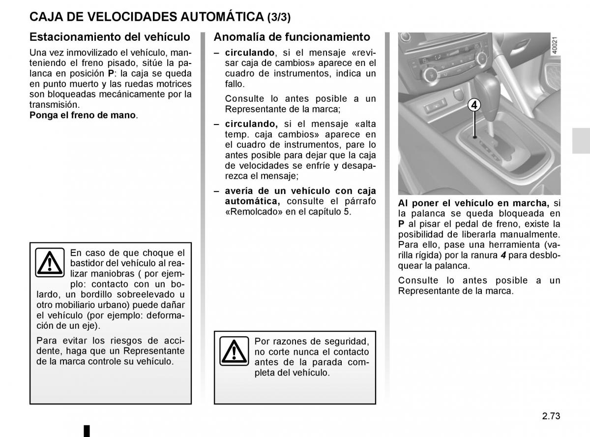 Renault Kadjar owners manual manual del propietario / page 177