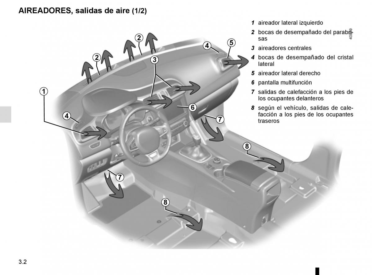 Renault Kadjar owners manual manual del propietario / page 180