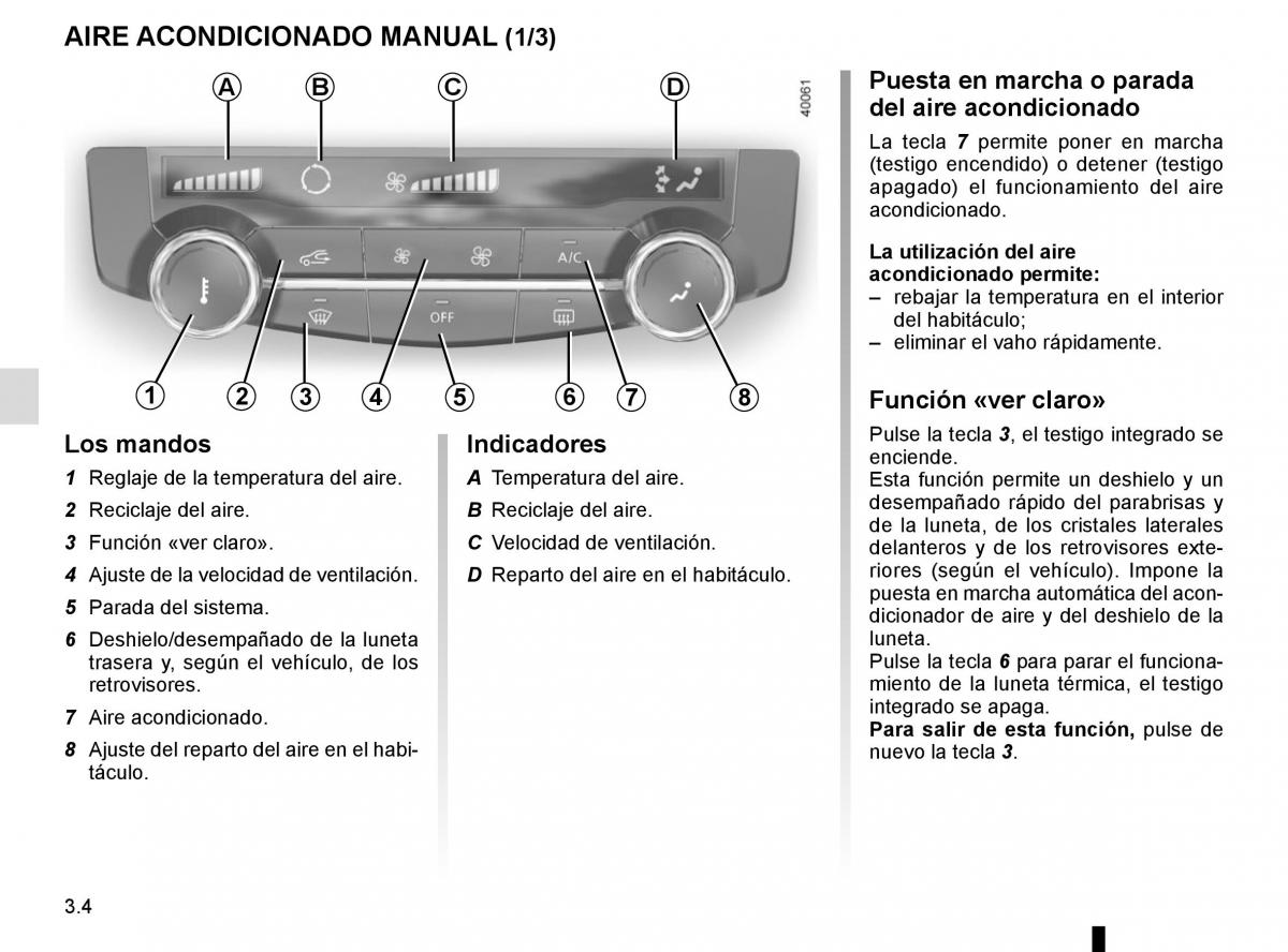 Renault Kadjar owners manual manual del propietario / page 182