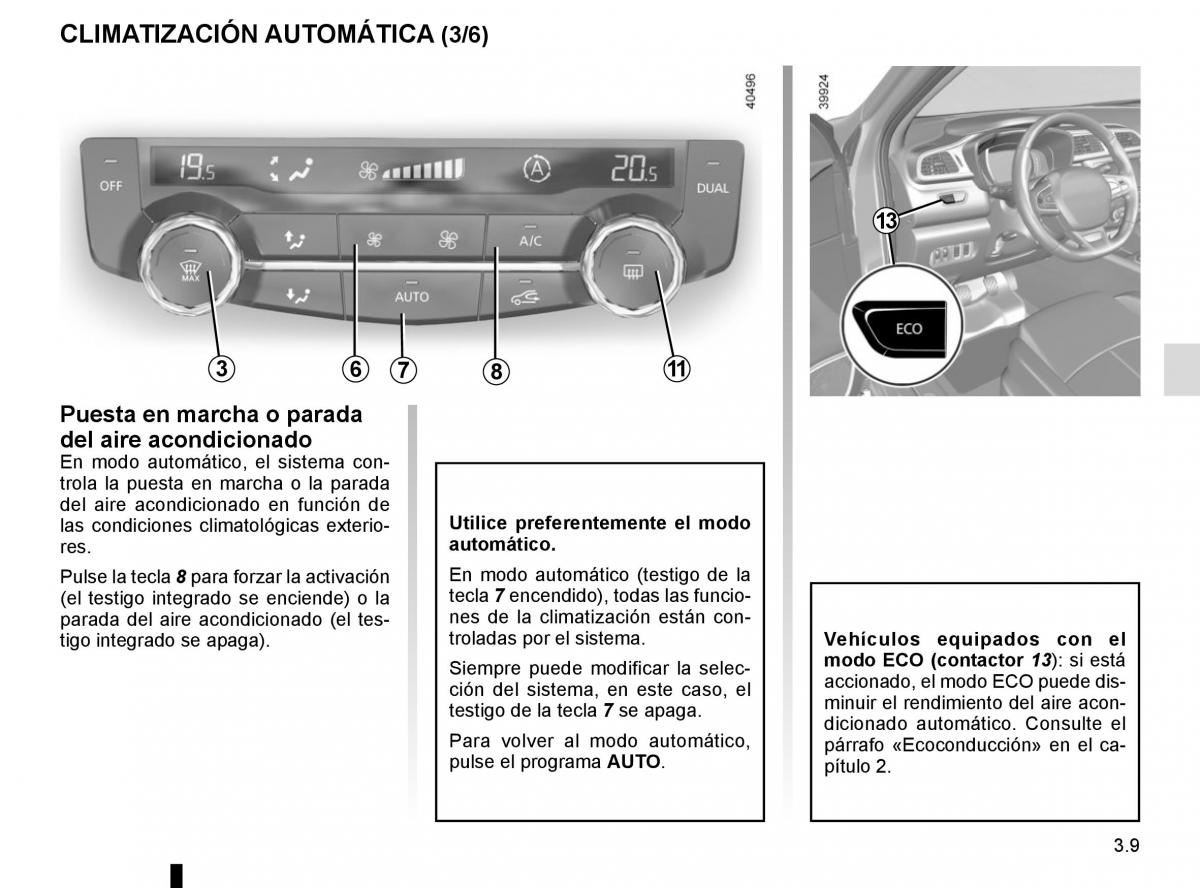 Renault Kadjar owners manual manual del propietario / page 187