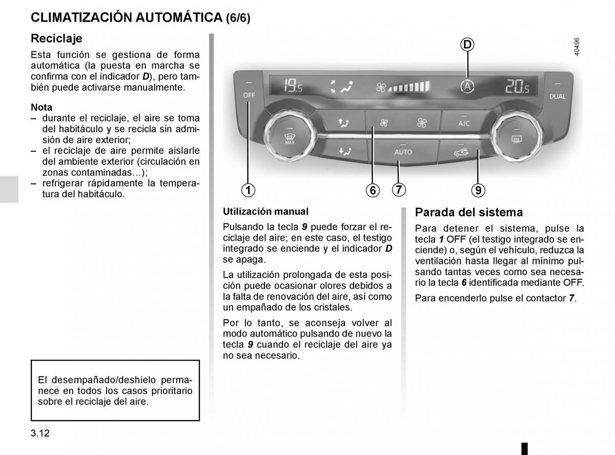 Renault Kadjar owners manual manual del propietario / page 190