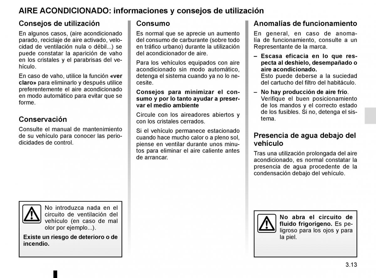 Renault Kadjar owners manual manual del propietario / page 191