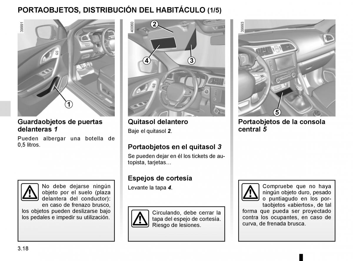 Renault Kadjar owners manual manual del propietario / page 196