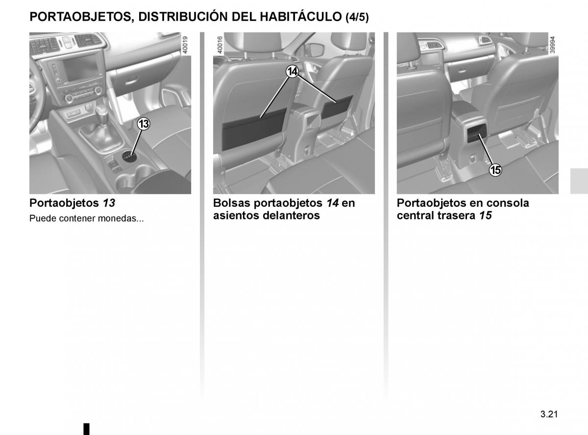 Renault Kadjar owners manual manual del propietario / page 199