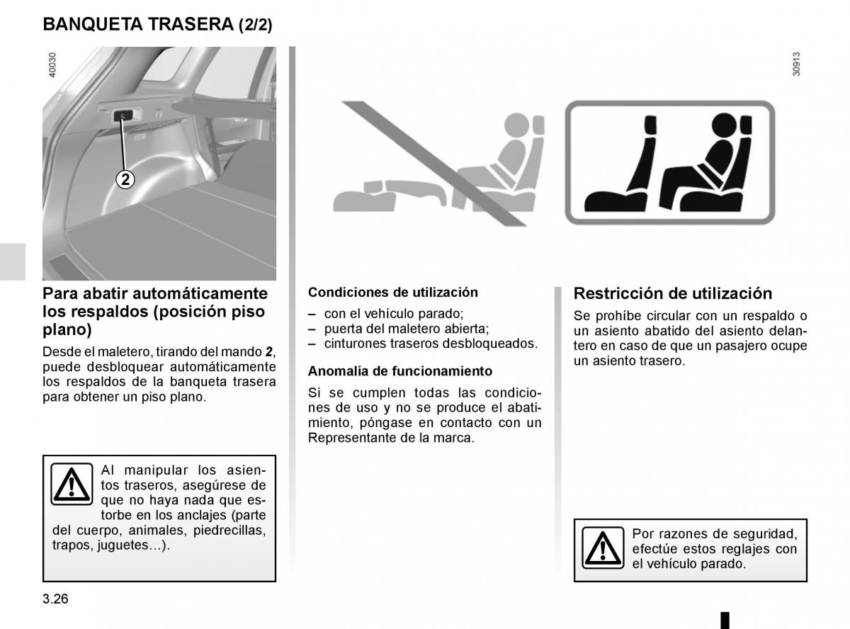 Renault Kadjar owners manual manual del propietario / page 204