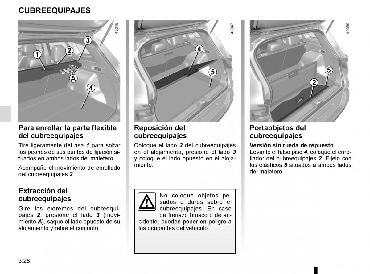 Renault Kadjar owners manual manual del propietario / page 206