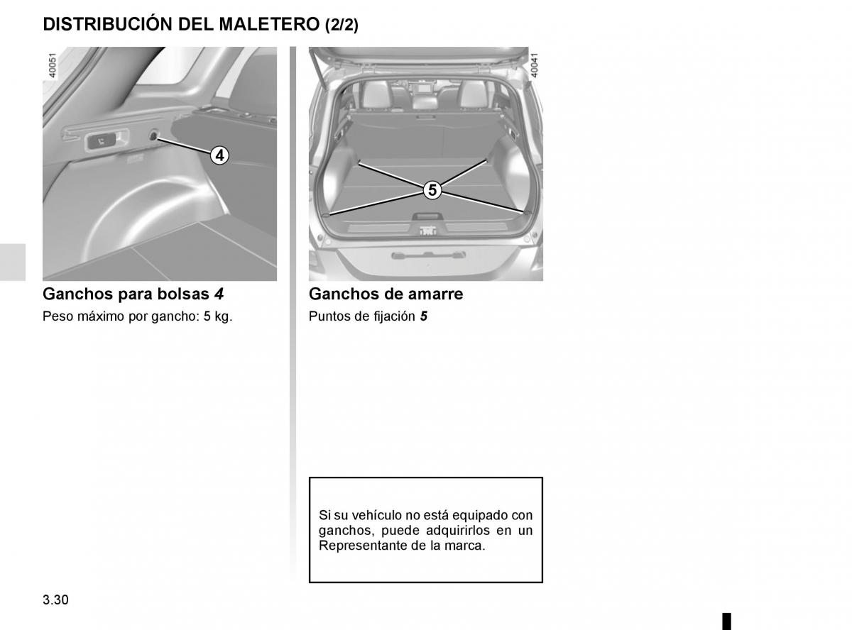 Renault Kadjar owners manual manual del propietario / page 208