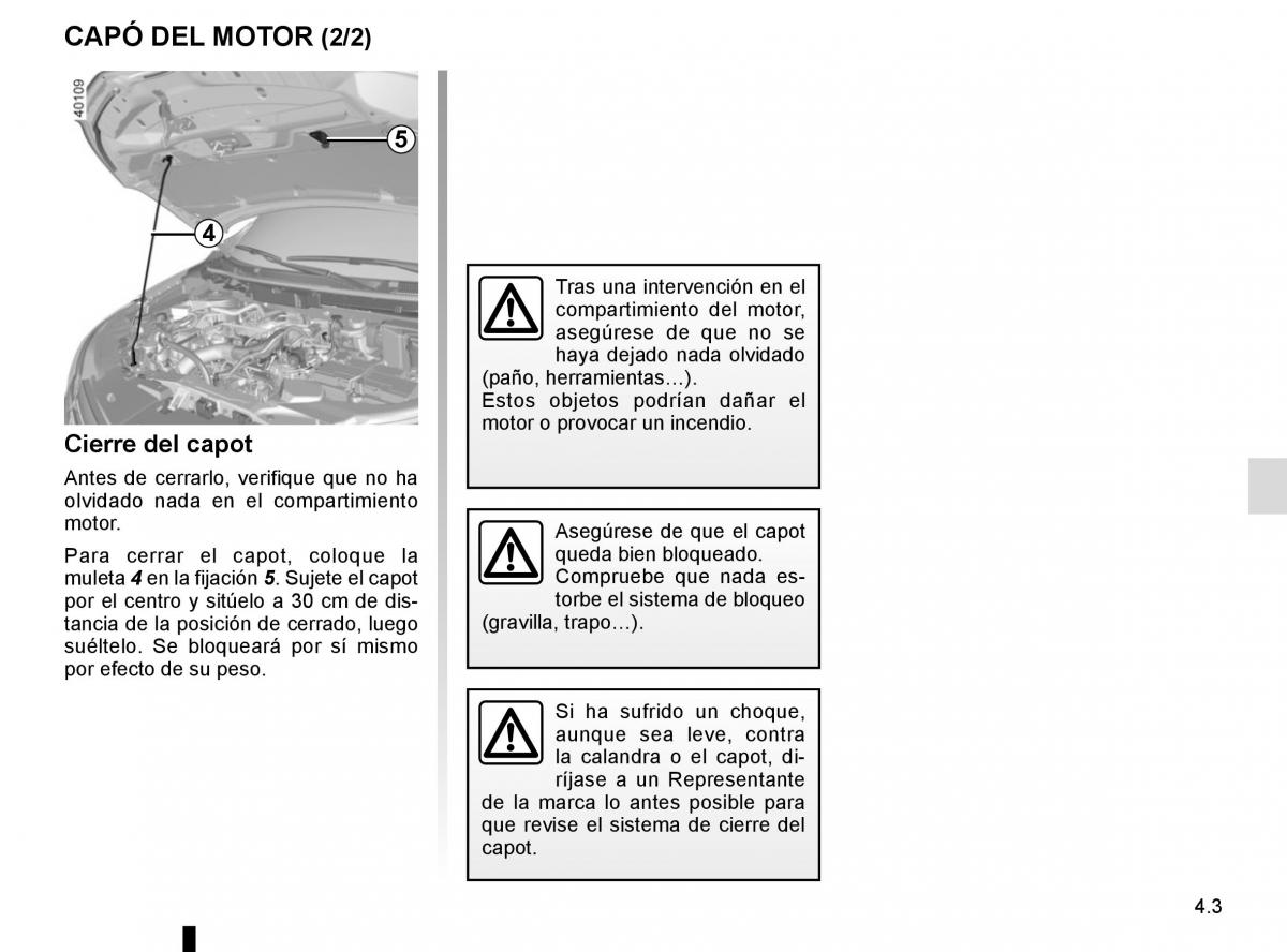 Renault Kadjar owners manual manual del propietario / page 217