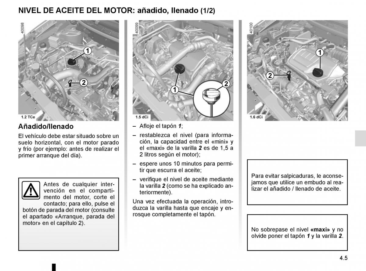 Renault Kadjar owners manual manual del propietario / page 219