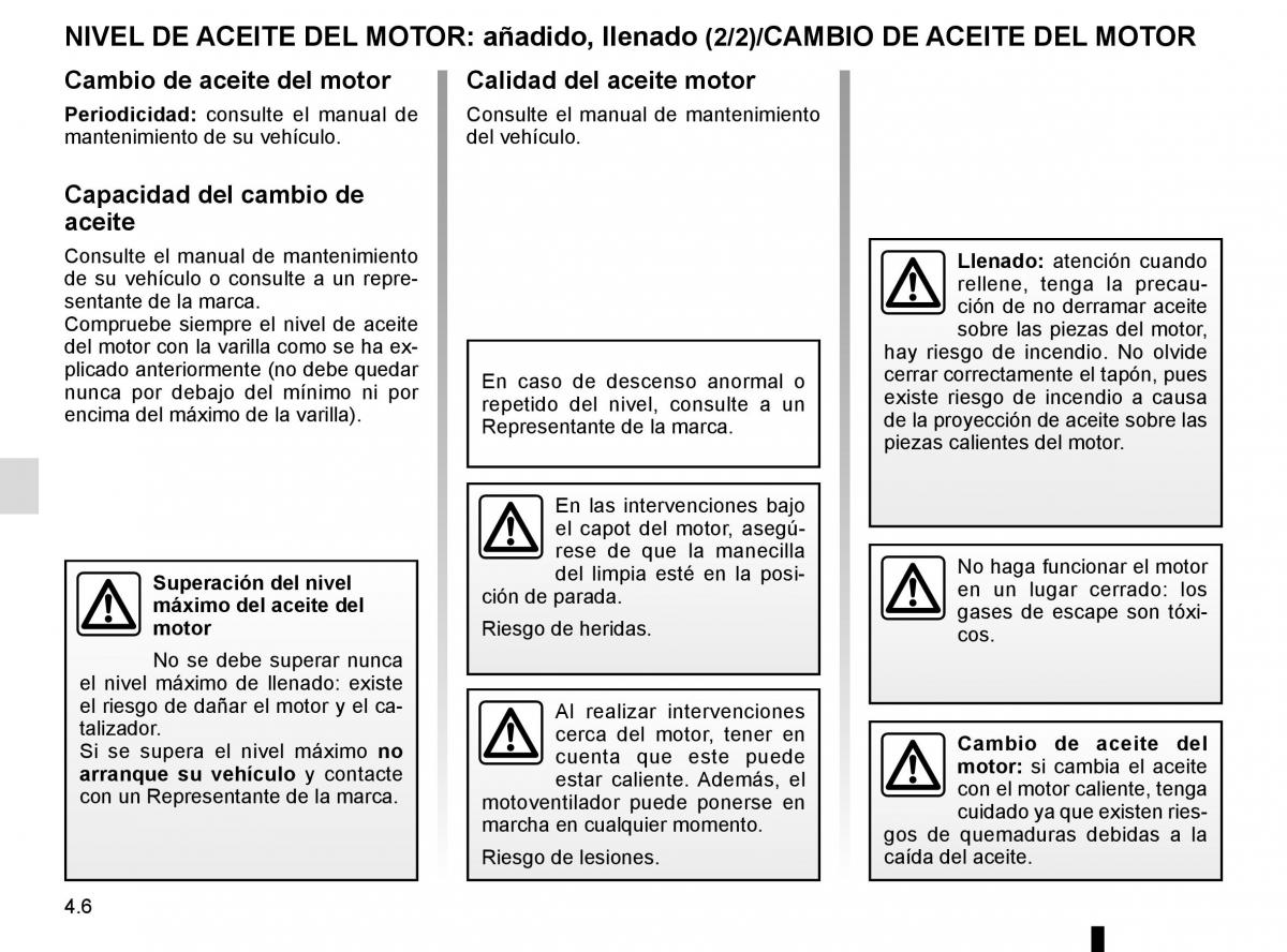 Renault Kadjar owners manual manual del propietario / page 220