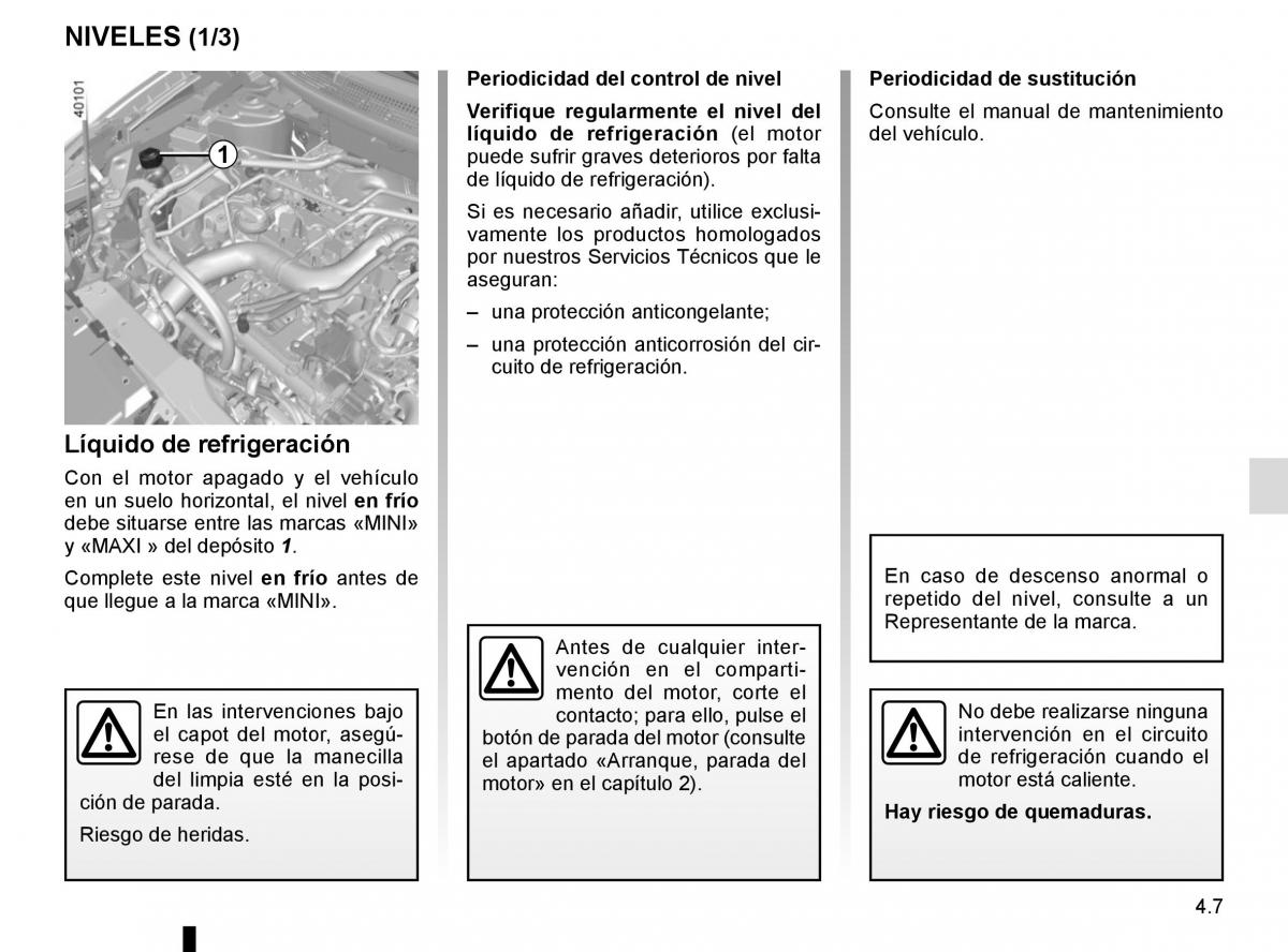 Renault Kadjar owners manual manual del propietario / page 221