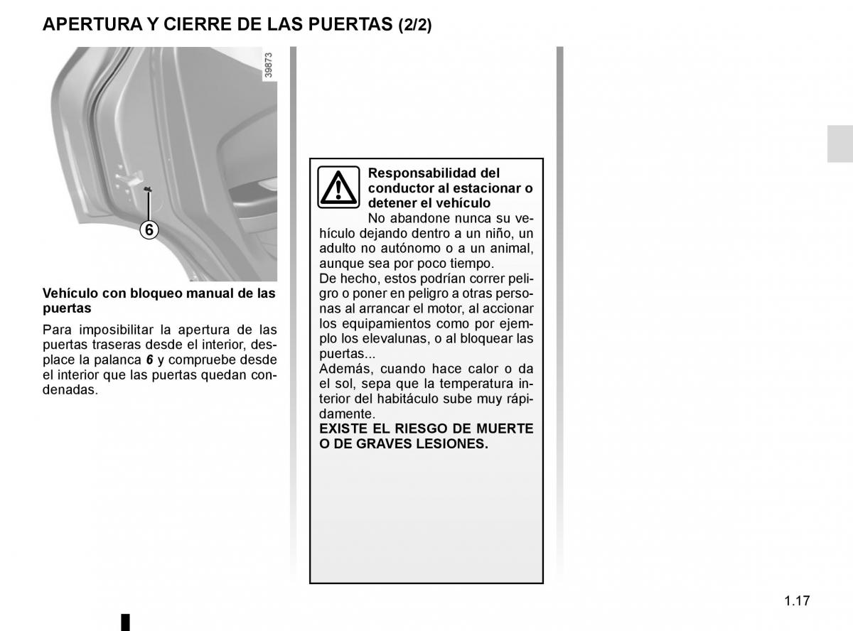 Renault Kadjar owners manual manual del propietario / page 23